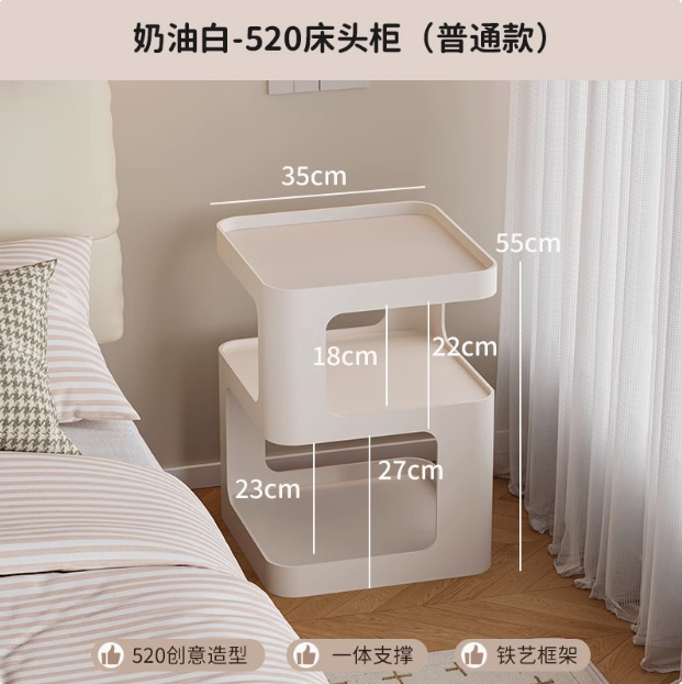 铁艺边几可移动跨境沙发边柜钢化玻璃床头柜轻奢简约现代茶几客厅|undefined
