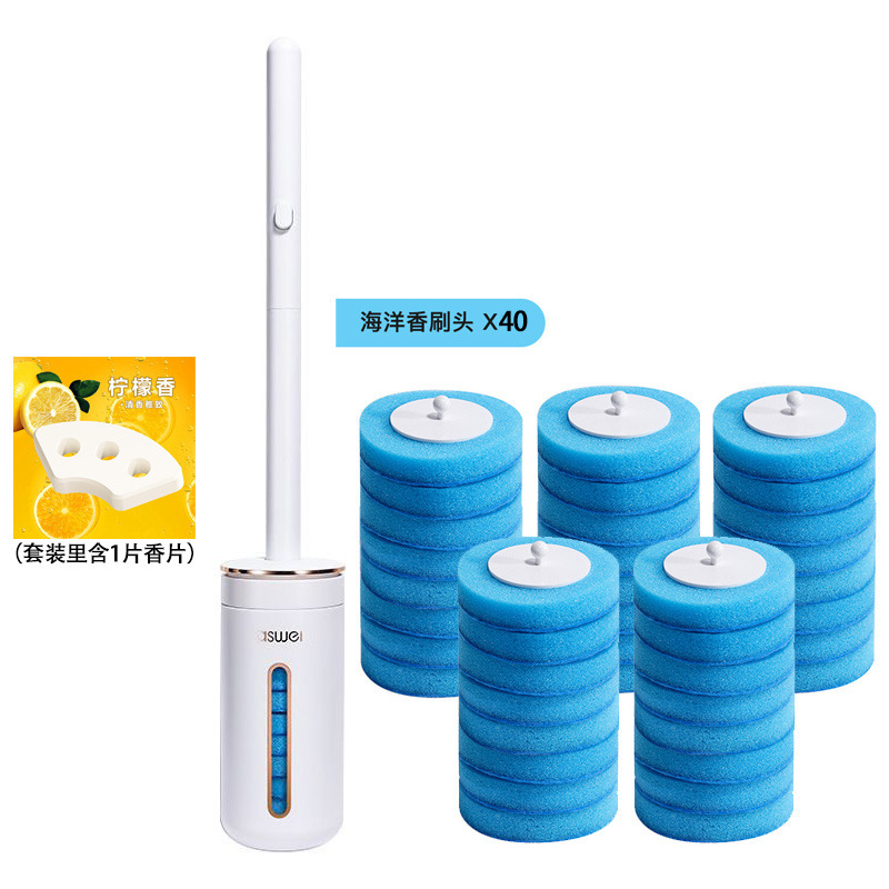 一次性马桶刷家用无死角洗厕所刷子带香薰壁挂可拋替换刷头清洁刷|undefined