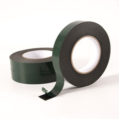 Car double-sided tape, 10m long, 1mm thick, PE green film, black car foam, strong foam sponge