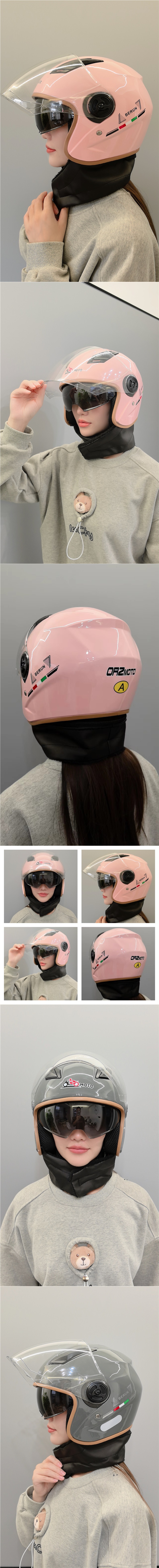 National Standard Helmet Adult Motorcycle Electric Car Warm Winter Helmet