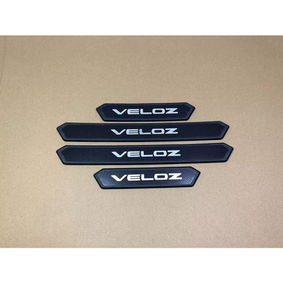 Dekorativ pedal başlıqları – sill plate modification - veloz-exterior-threshold-strip-black-base-with-carbon-fiber-black-finish