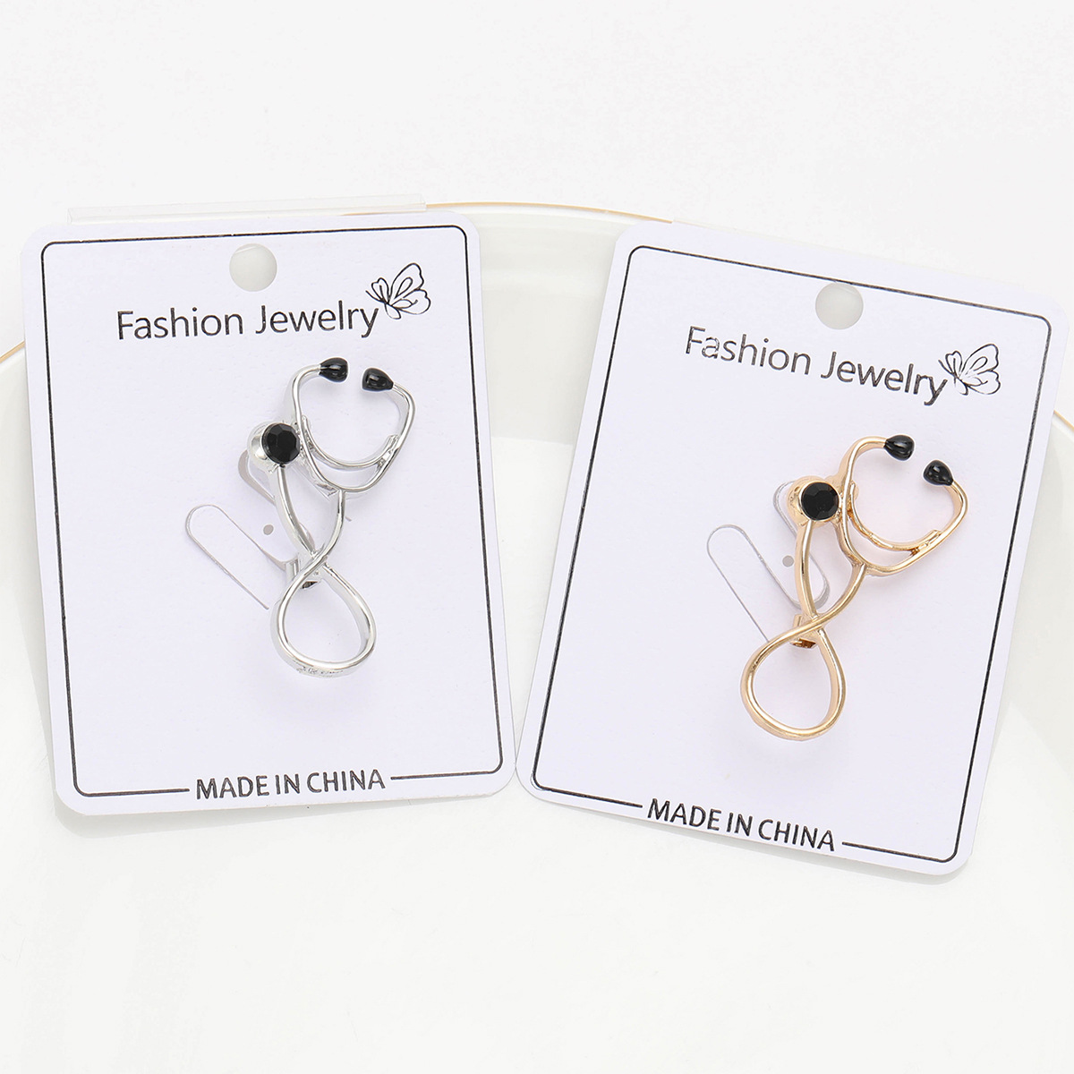 10g Weight Novelty Pin Stethoscope Alloy Enamel Unisex Brooches