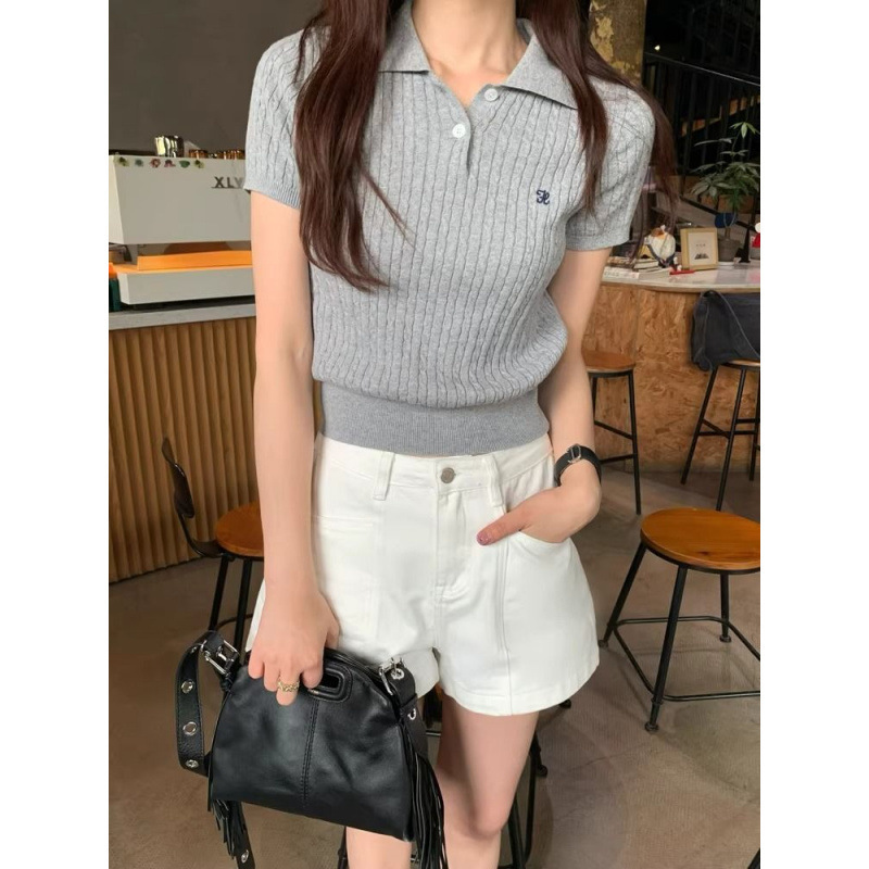 2026 New Spring and Summer White High-Waisted Denim Shorts for Women, Slimming and Versatile Hot Pants 2026 New Spring and Summer White High-Waisted Denim Shorts for Women, Slimming and Versatile Hot Pants