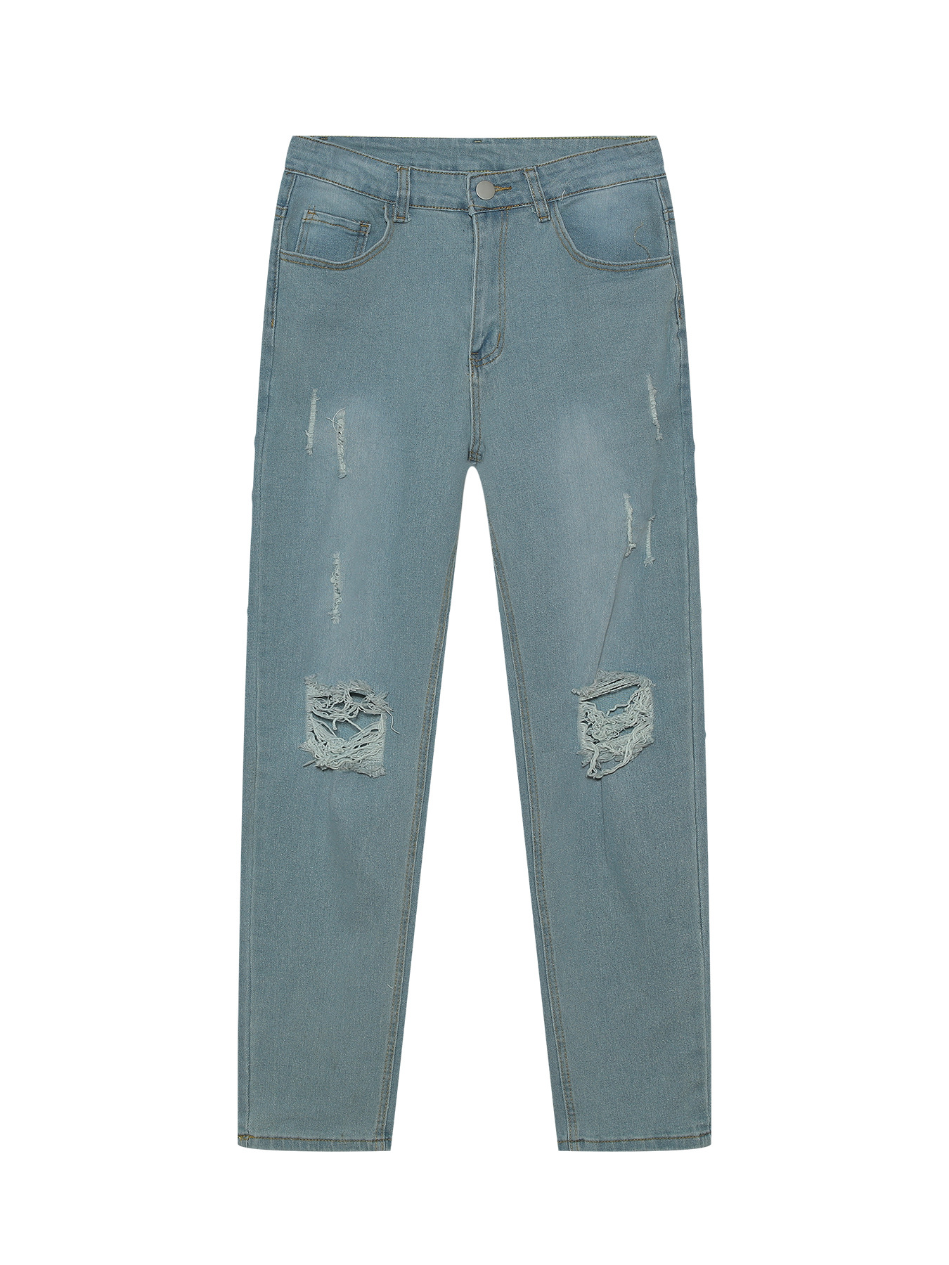 Comercio exterior transfronterizo de alta calidad hombre americano pie pequeño jeans elásticos Amazon jeans ajustados para hombre