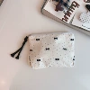 Black polka dot bow