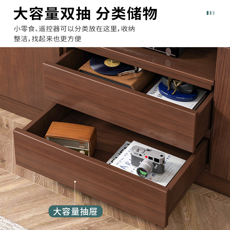 Luz combinación de dormitorio de lujo gabinete de pared gabinete alto moderno simple pequeño apartamento TV Gabinete de la sala de estar gabinete de TV gabinete de almacenamiento
