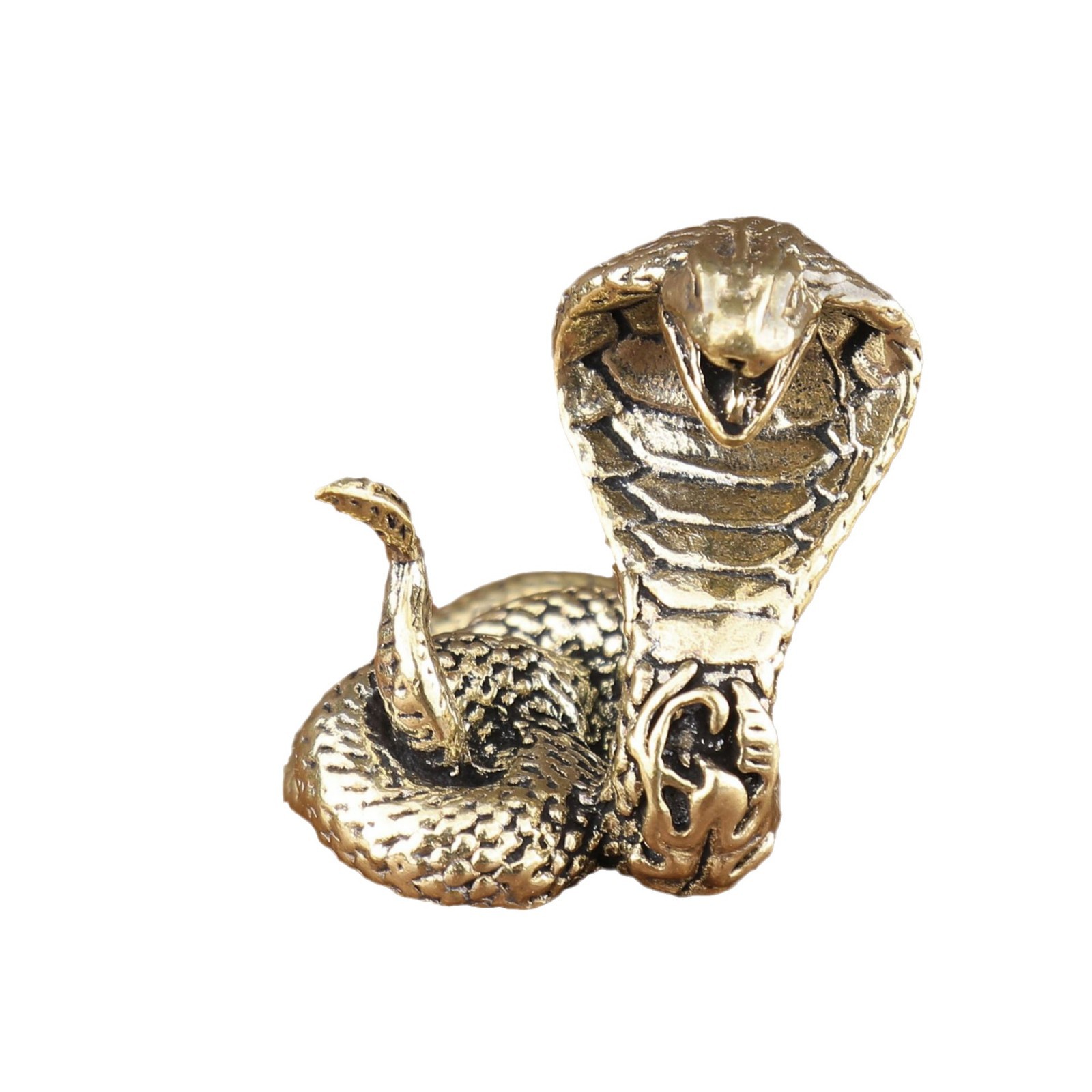 청동 뱀 장식품 황동 조디악 뱀 집 거실 장식 구리 공예품 파이썬 코브라 장식품