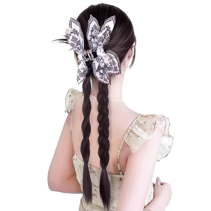 Peruca de caballo mujer verano fresco caja de caju torsión boxeo trenza agarrar clip simulación de caballo nueva trenza china