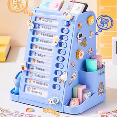 Cat Prince 360-degree rotating pen holder multi-function pen box self-discipline punch-in timer learning schedule
