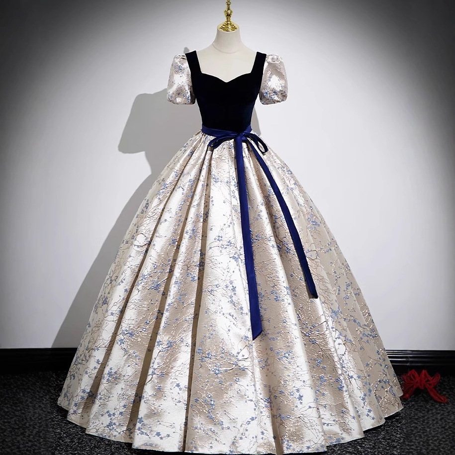 Chorus Performance Clothing Student Graduation Piano Art Exam Evening Dress Birthday Party Tutu Skirt Banquet Host Dress