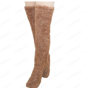 2023 autumn and winter cross-border Amazon independent station teddy bear floor socks stockings knee pads warm high socks for girls