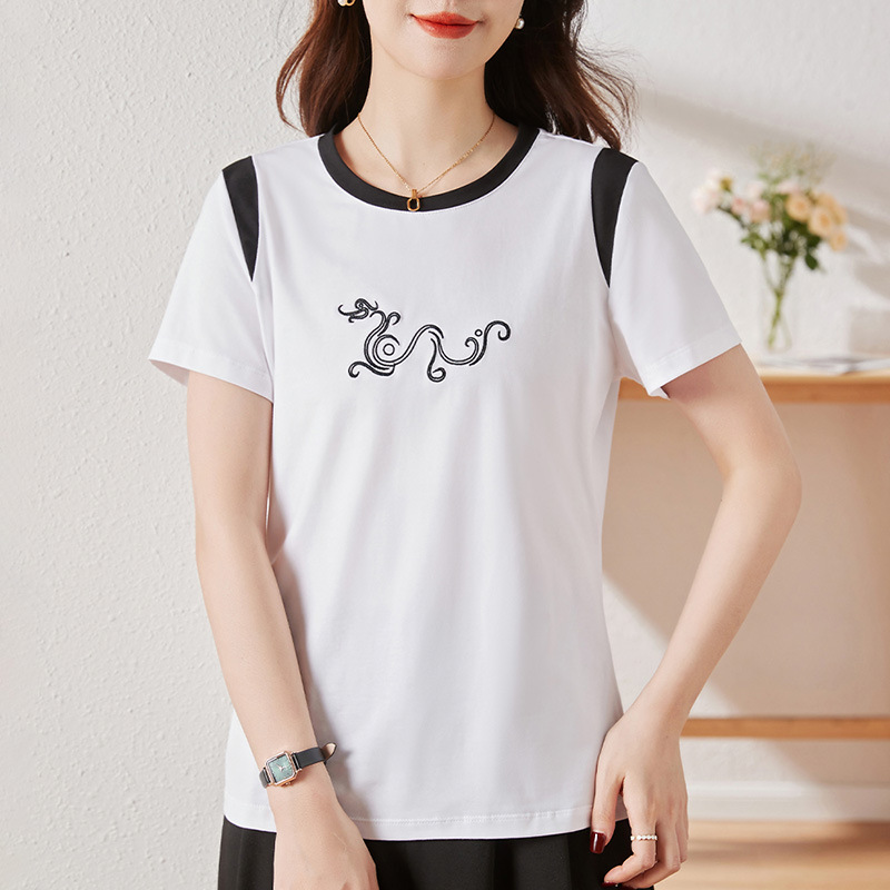 Summer fashionable design thin short sleeve T-shirt