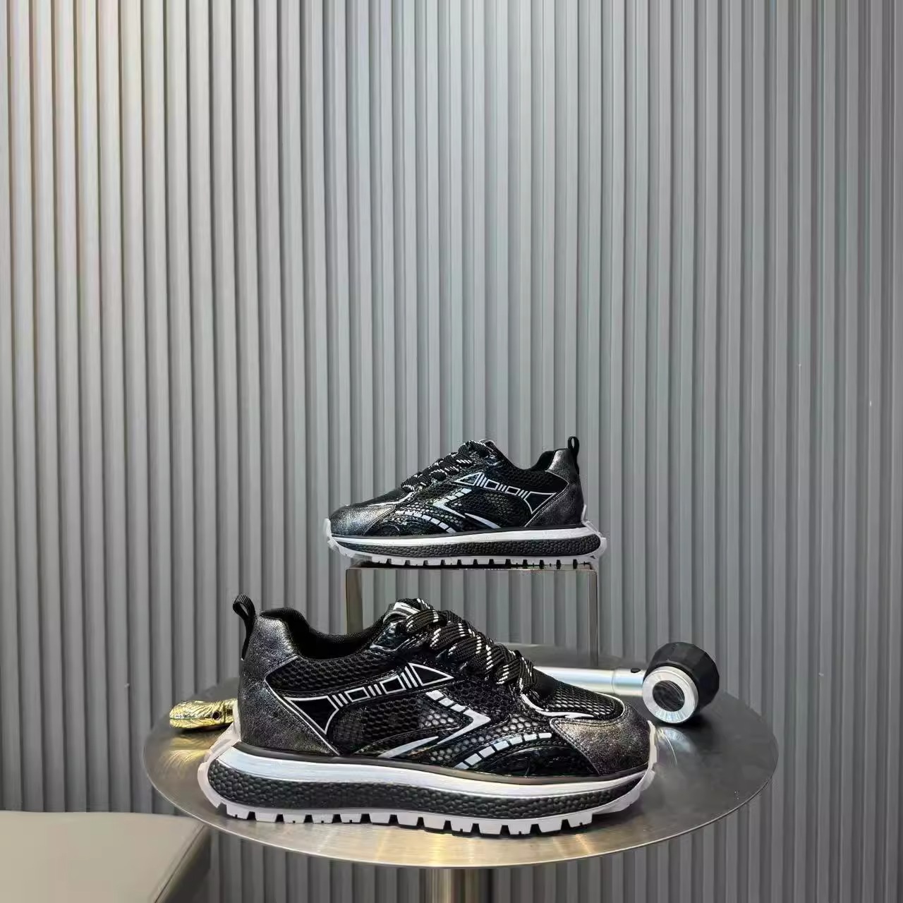 Light Luxury Casual Shoes For Men Spring And Summer Mesh Sneakers_voghion.com