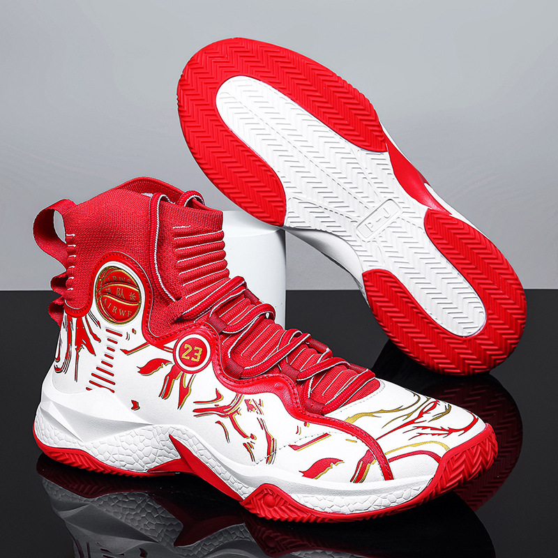 Zapatos de baloncesto casuales de primavera de alto impacto transfronterizo de alto impacto zapatos deportivos de hombre zapatos de corredor de palomitas de maíz