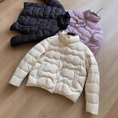 90白鸭绒轻薄羽绒服女短款2025冬新款韩版高级感简约立领保暖外套