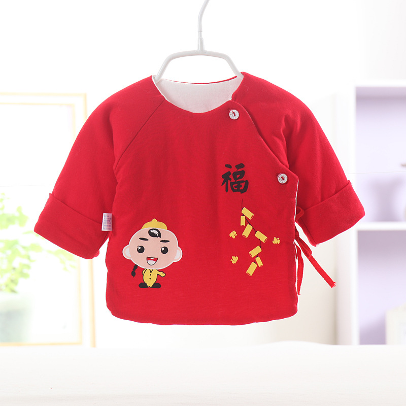 Nueva chaqueta acolchada de algodón para bebé engrosada chaqueta acolchada de algodón para niños y niñas de media espalda chaqueta acolchada de algodón para bebé entrega de una pieza
