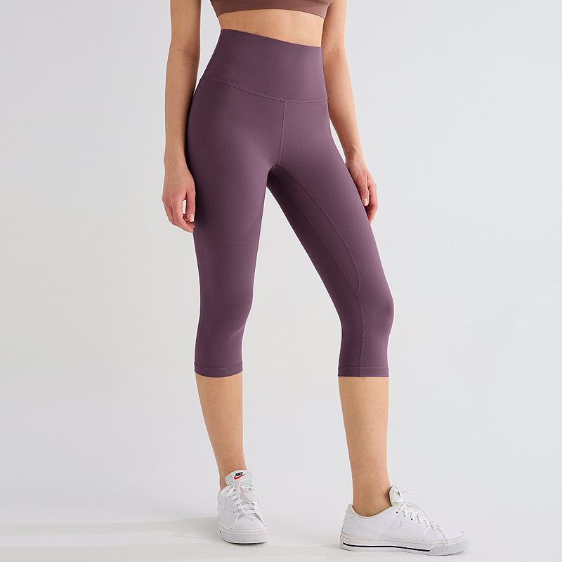 女性用起毛スポーツショーツ、ハイウエスト、タイトフィット、スリム、肌に優しいヨガパンツ、5分丈レギンス、お腹引き締めヒップアップサイクリングパンツ|undefined