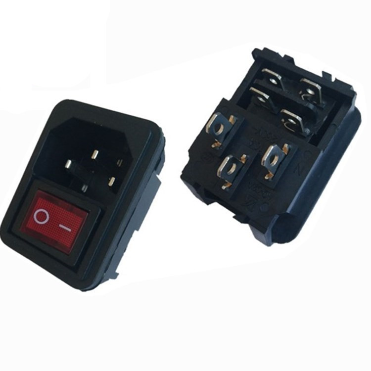 AC品字插座 电源插座 二合一带开关插座器具插座