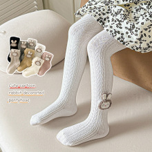 2024春秋儿童打底裤女童宝宝棉袜连裤袜小兔子婴儿打底袜批发外穿