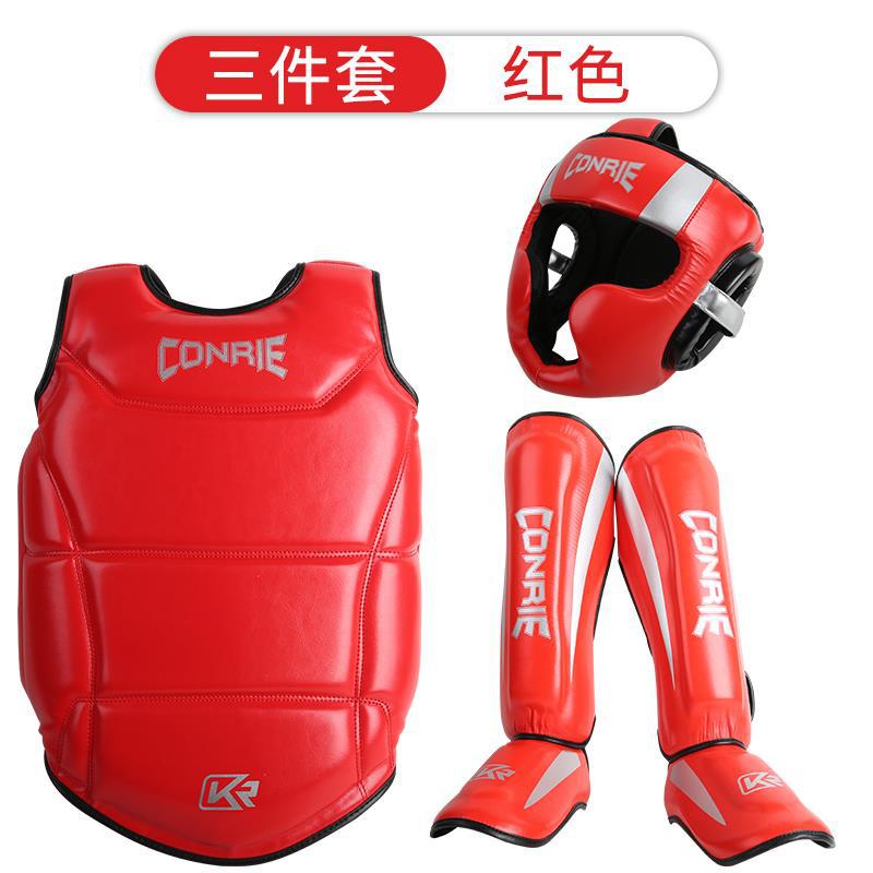 Kangrui nueva Sanda boxeo traje de equipo de protección boxeo para niños Muay Thai protector de la cabeza protector de la entrepierna protector de la pierna