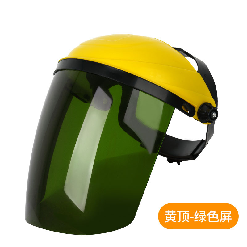 máscara facial protectora soldadura eléctrica, corte y pulido sombrero de soldadura portátil anti-impacto máscara facial completa para soldador de pesticidas