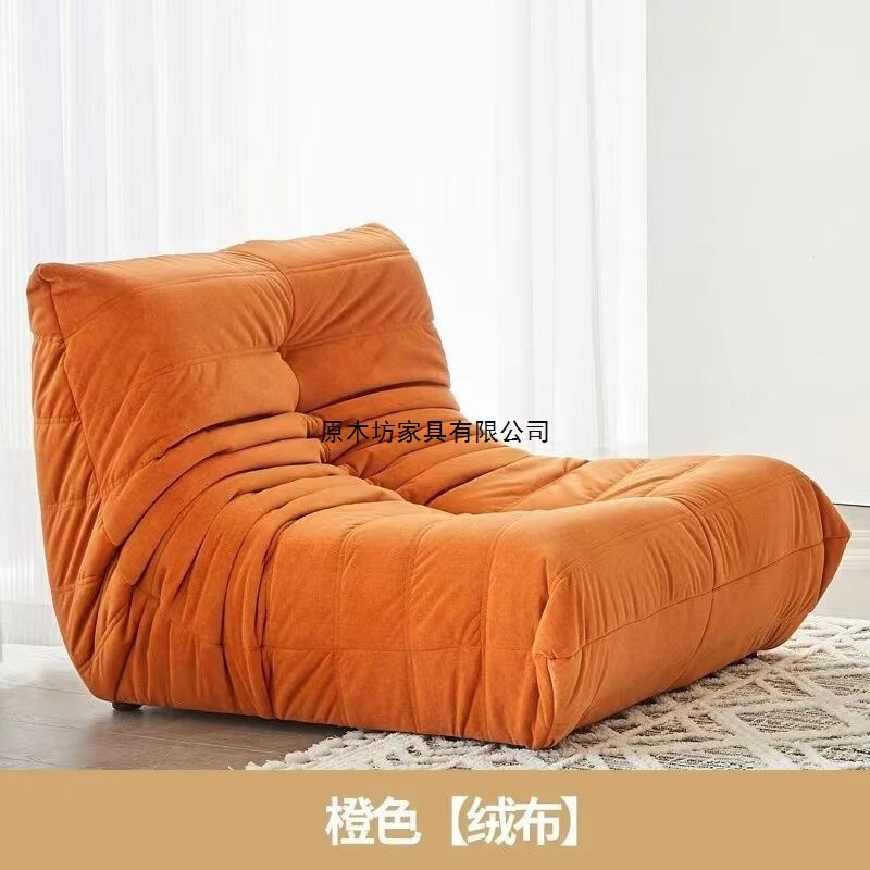 Single Sofa Caterpillar Sofa Chair Reclining Balcony Bedroom American Sofa Cross-Border Small Sofa Lazy Sofa