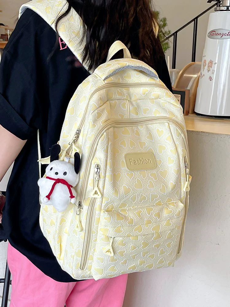 Japanese capacious backpack, fresh shoulder bag for traveling, for secondary school