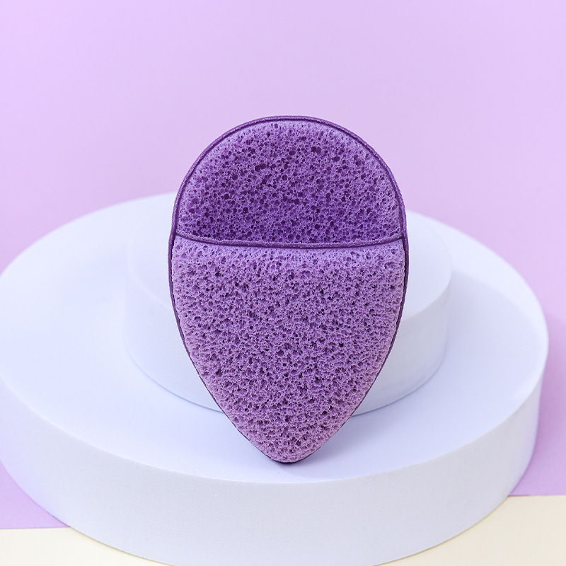 Fábrica de gota de agua personalizada guante super grande lavado facial limpieza facial esponja polvo limpieza facial