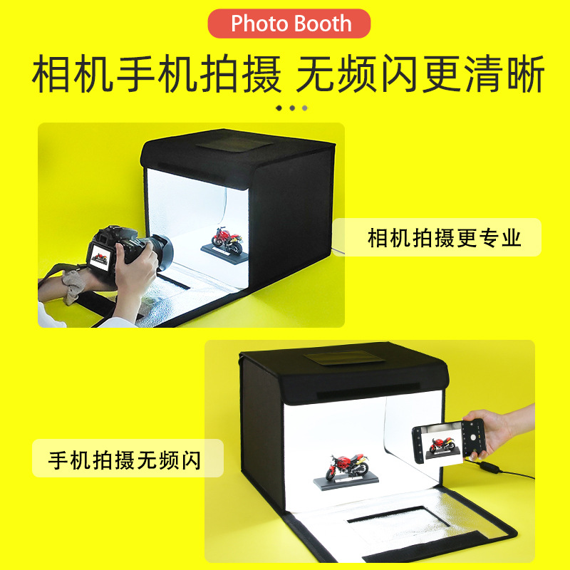 Popular 40 60cmled estudio pequeño softbox fotografía caja de luz fotografía equipo fotografía traje