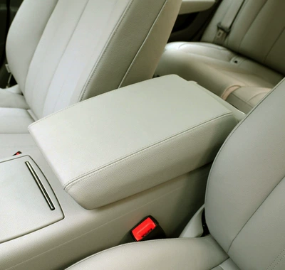 Microfiber Leather, Protective Cover for Storage — Armrest box - beige