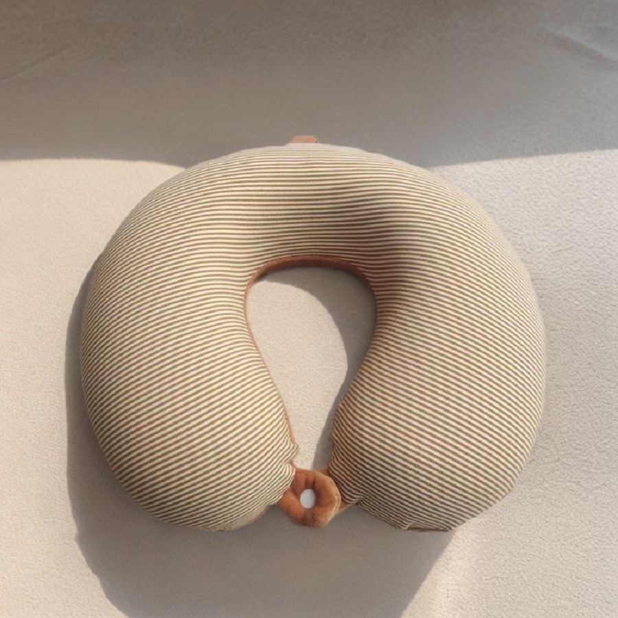 Lento rebote en forma de U almohada en forma de U almohada de memoria almohada de algodón almohada de siesta almohada en forma de U almohada de oficina almohada de cuello estriada viaje almohada de cuello