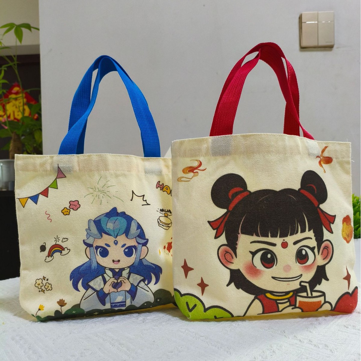 哪吒帆布袋小学生儿童毕业伴手礼幼儿园生日回礼小朋友礼品礼袋