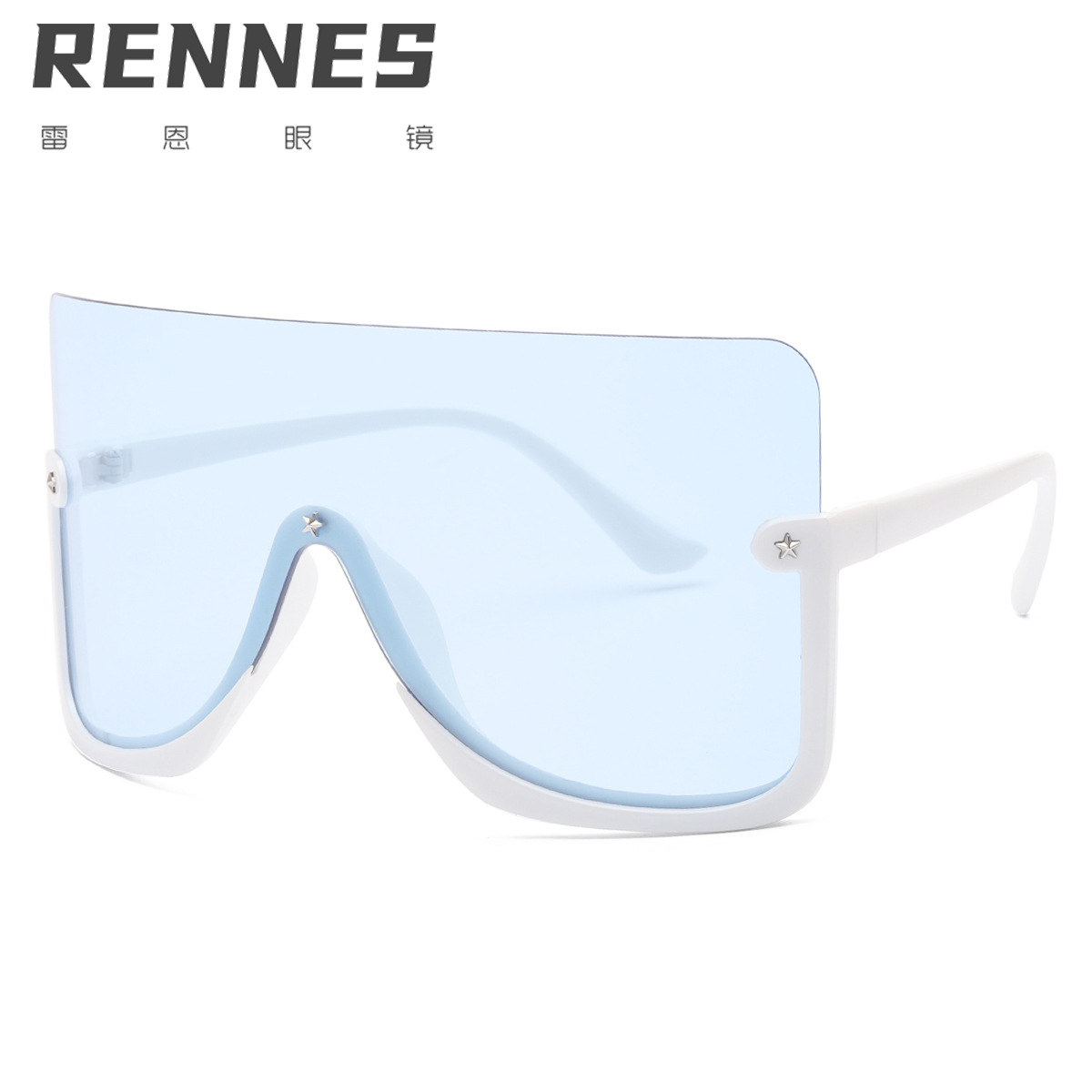 2021 nuevas gafas de sol de máscara grandes gafas de sol multicolores para hombres y mujeres gafas de sol transfronterizas europeas y americanas 98045