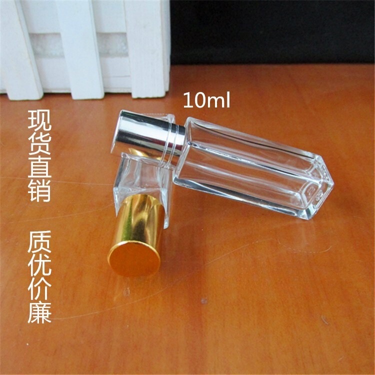 スポット供給 5 10ml 角型香水瓶、電気アルミニウム蓋、インナープラグローションガラス瓶|undefined