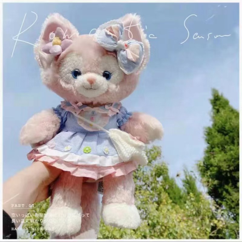 파란색 체크무늬 꽃무늬 스커트 + 가방