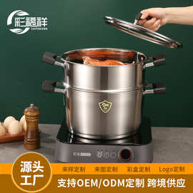 不锈钢家用食品级材质奶锅汤锅防烫加厚电磁炉通用汤锅奶锅