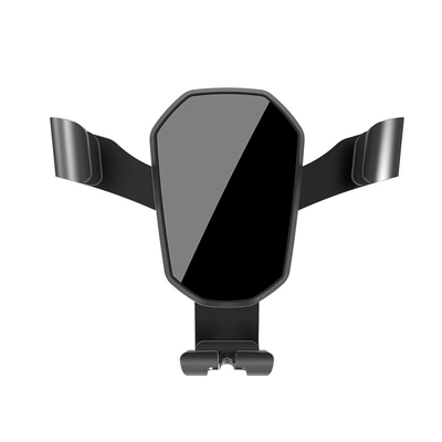 Metal Car Mobile Phone Holder Car Mirror Gravity Navigation Holder Universal Air Outlet Car Mobile Phone Holder (Car phone holder) - black