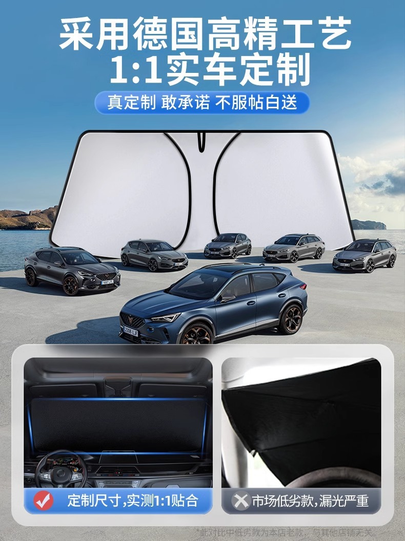 Car Sunshade Front Windshield Heat Insulation Sun Visor