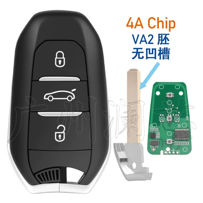 Car Keys Ds Smart Card 3-Button - 433mhz-car-button-4a-chip-va2