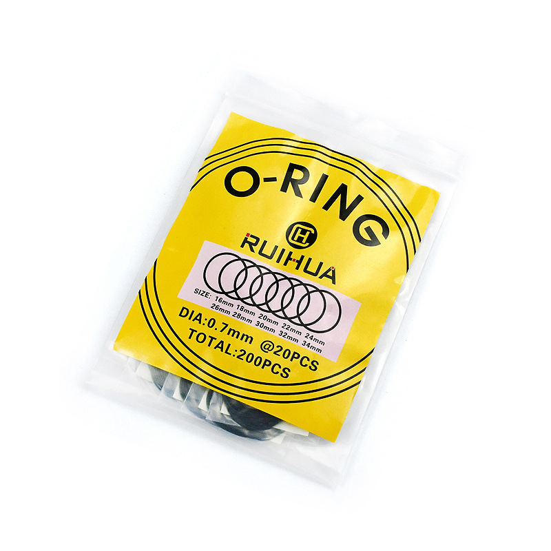 修表工具 维修手表后盖防水圈配件密封圈组合套装 0.7mm O-Ring