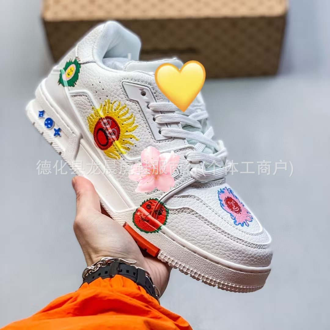 Ventas directas de fábrica de Guangzhou Traienr zapatillas deportivas mujer cemento blanco negro mezclilla plataforma zapatos casuales hombres y mujeres con el mismo estilo