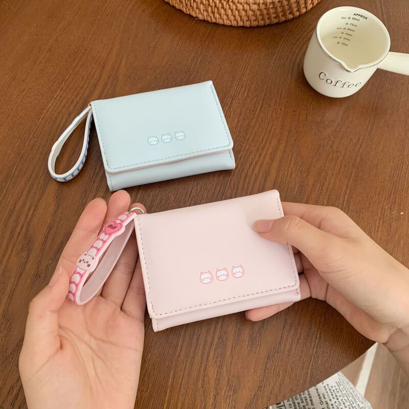 チーズ財布日系かわいいカバンショートレディース小銭入れ三つ折り小清新刺繍質感カバン挟み|undefined