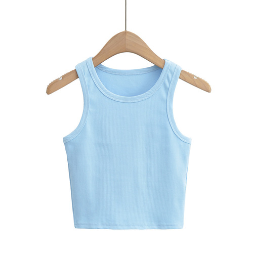 欧美ins弹力基础款工字背心女夏季新款修身显瘦百搭无袖上衣