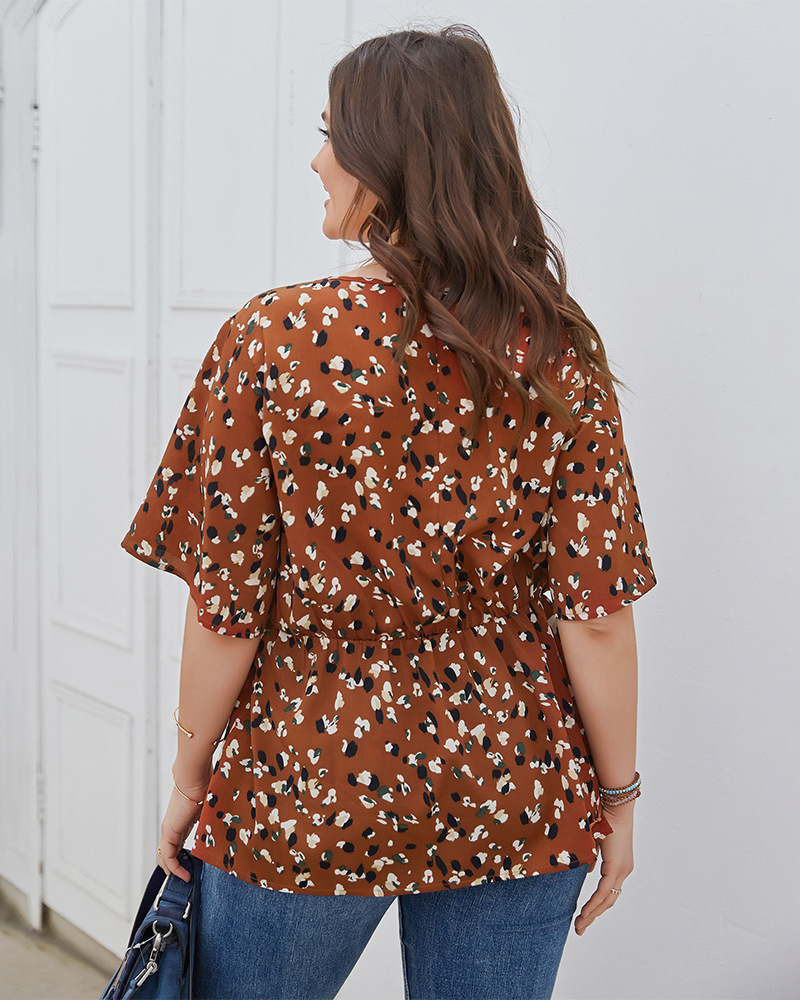 large size waist new sexy chiffon shirt NSQH37479