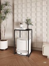 北欧客厅电视柜旁扫地机器人置物架沙发铁艺边几陈列花架鱼缸架子