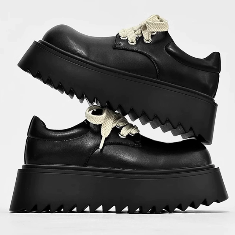 Парижские маленькие кожаные туфли мужской английский стиль 2024 осень