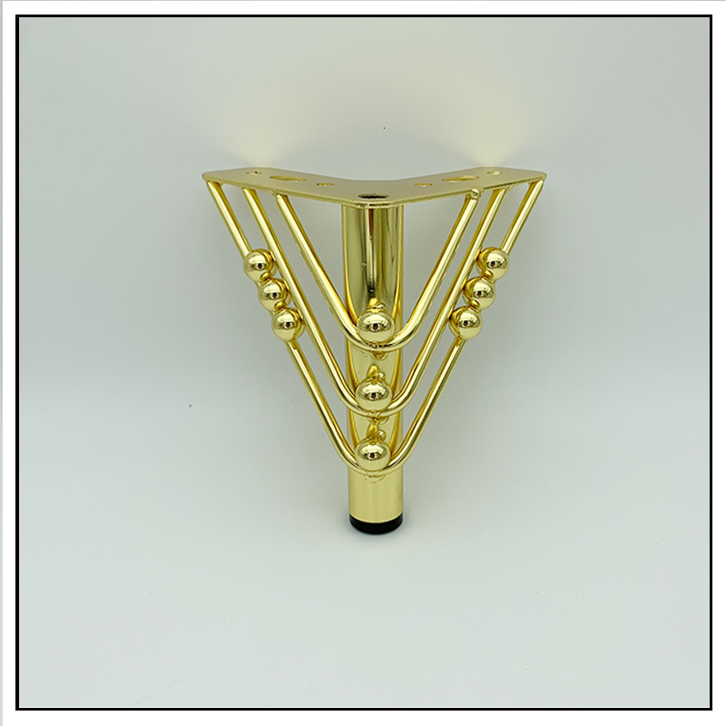 Luz de lujo nuevo pie de acero de metal pie de mesa de té pie de hardware pie de sofá pie de soporte de pie de mesa de cama muebles pie de gabinete pierna