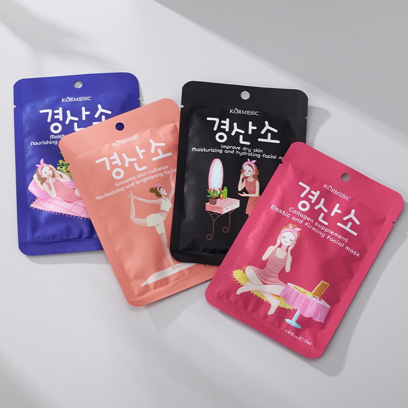 KORMESIC comercio exterior transfronterizo máscara facial en inglés máscara facial hidratación personajes de dibujos animados fábrica al por mayor image 6