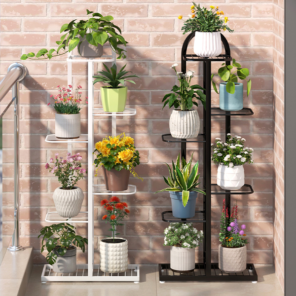 ✅Flower stand balcony 2025 new potted plant rack iron plant display…