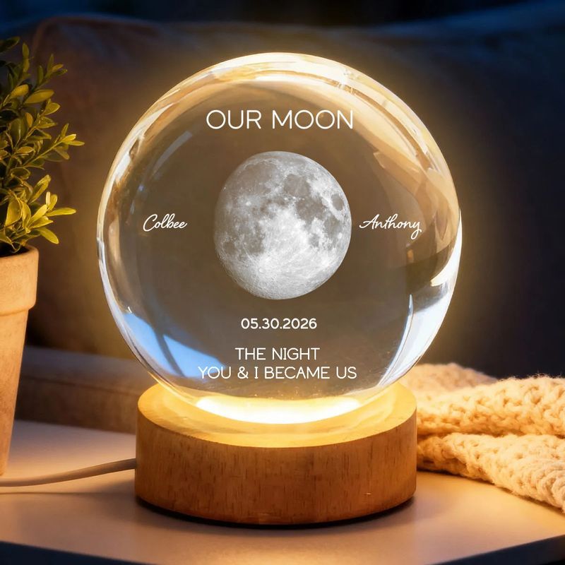 Cross-border luminous crystal ball with 3D internal engraving, solid wood base, personalized custom-made creative gift for holidays, birthdays, and anniversaries Cross-border luminous crystal ball with 3D internal engraving, solid wood base, personalized custom-made creative gift for holidays, birthdays, and anniversaries